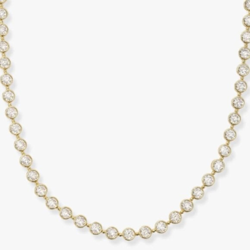 Melinda Maria Mama Baroness Tennis Necklace 18"